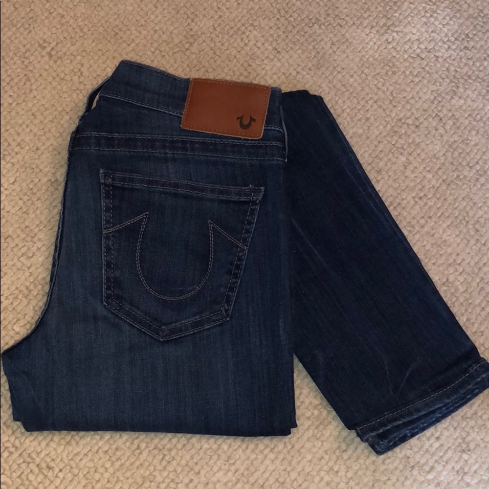 🌸 🌺 dark wash true religion jeans